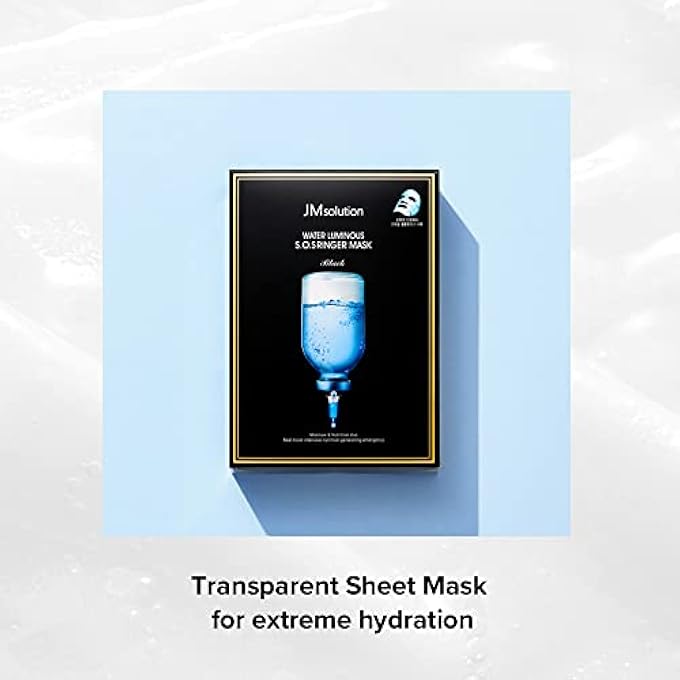 JMsolution JM S.O.S WATER SOLUTION LUMINOUS RINGER MASK (BLACK, PACK OF 10) - Image 4